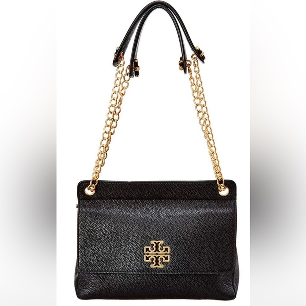 "Britten" Black Leather Shoulder Bag! Excellent condition. Worn 2-3 times max!